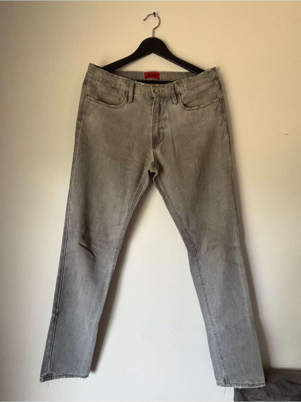424 oil wash Slim Jeans